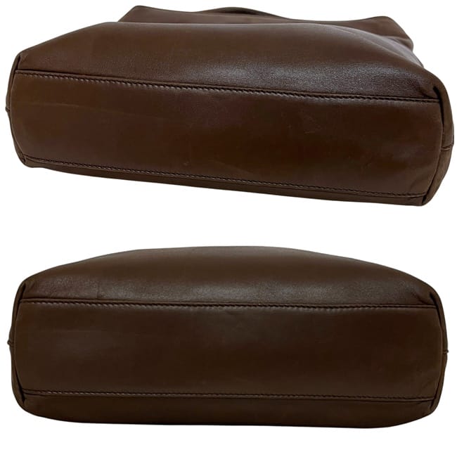 プラダ ハンドバッグ ブラウン BRUCIATO B6263 トップハンドル レザー