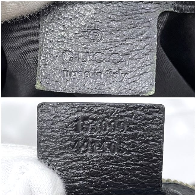 グッチ トートバッグ ec-23221 ブラック GGキャンバス 153009 軽い