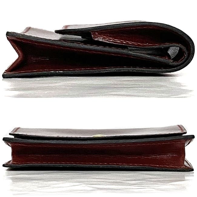 小物 HERMES エルメス コインケース f-22720 ボルドー 美品 レア レザー 中古