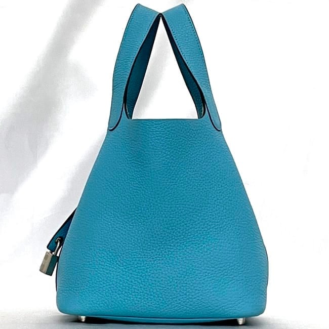 エルメス ハンドバッグ ピコタンロック PM f-23696 ライトブルー