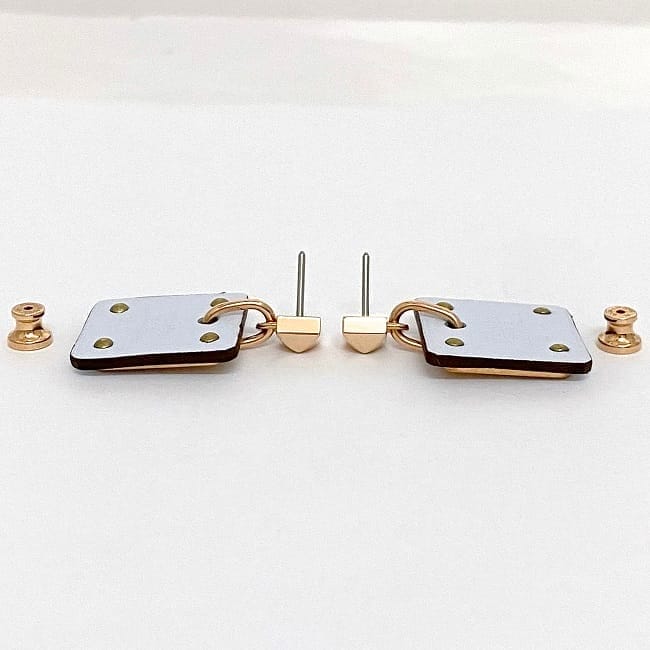 エルメス ピアス アス ドゥクール f-22435 ピンクゴールド ライト