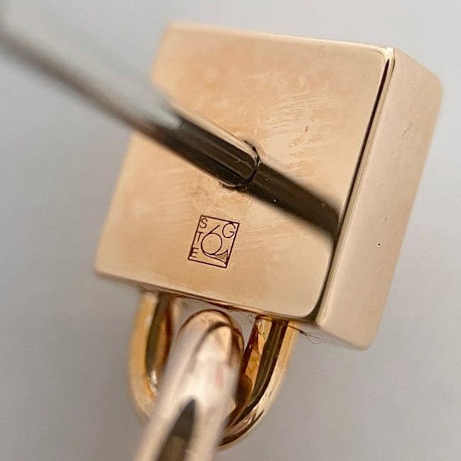 エルメス ピアス アス ドゥクール f-22435 ピンクゴールド ライト