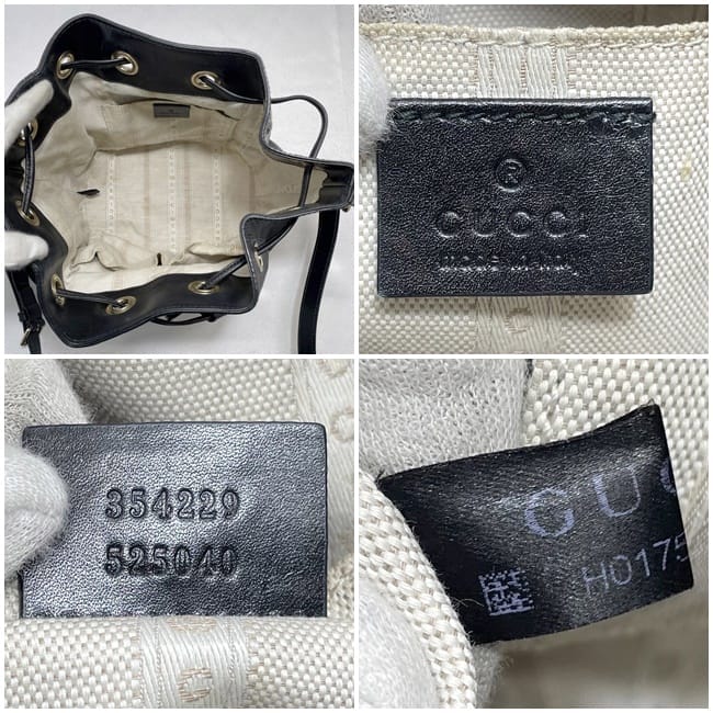 グッチ 巾着 ショルダーバッグ f-22751 ブラック ブライト