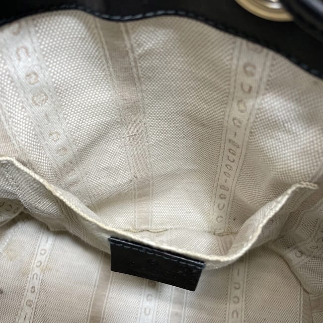 グッチ 巾着 ショルダーバッグ f-22751 ブラック ブライト