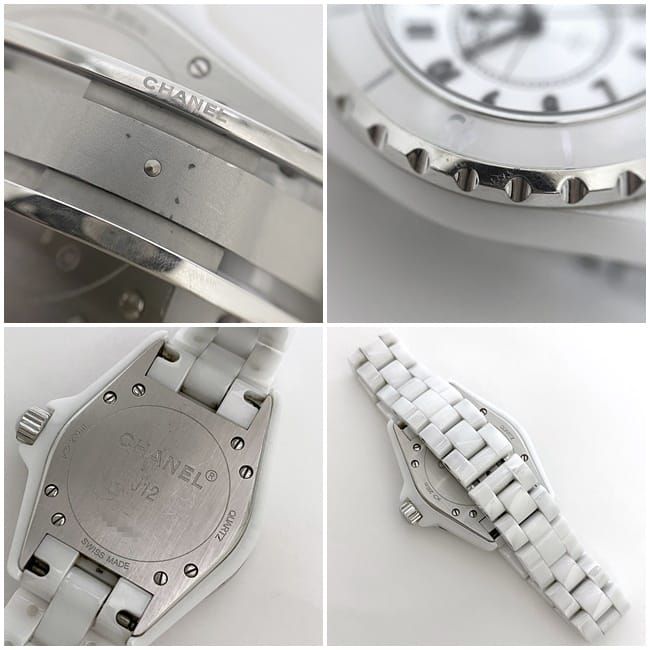 シャネル 腕時計 J12 ホワイト H0968 美品 レディース 34mm