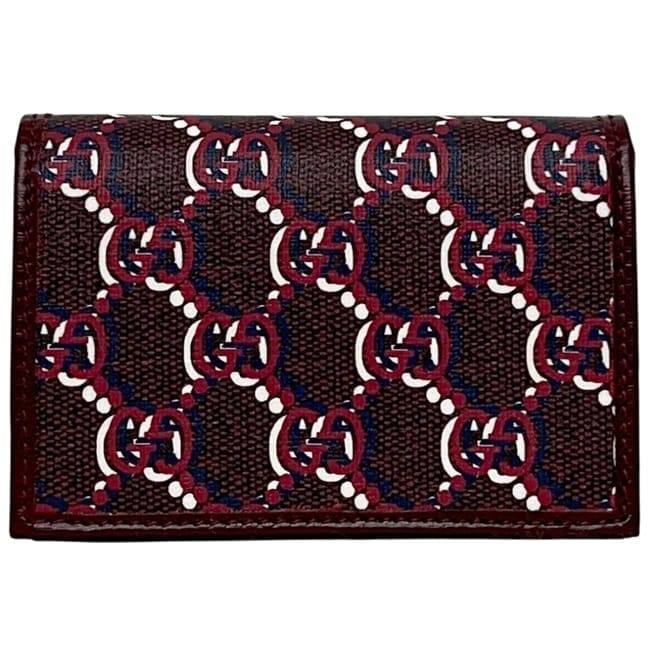 グッチ 名刺入れ ボルドー GGシャドウ 795044 未使用 美品 カード