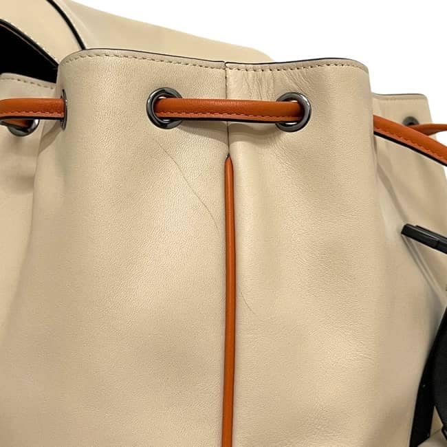 コーチ リュック ベージュ ホワイT シグネチャー CAJ74 美品 バック