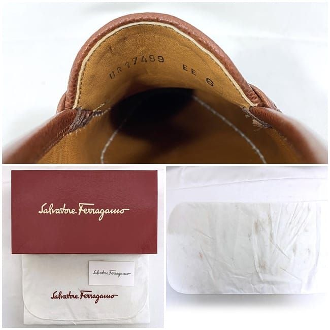 サルヴァトーレ フェラガモ ローファー ec-21585 ブラウン ガンチーニ