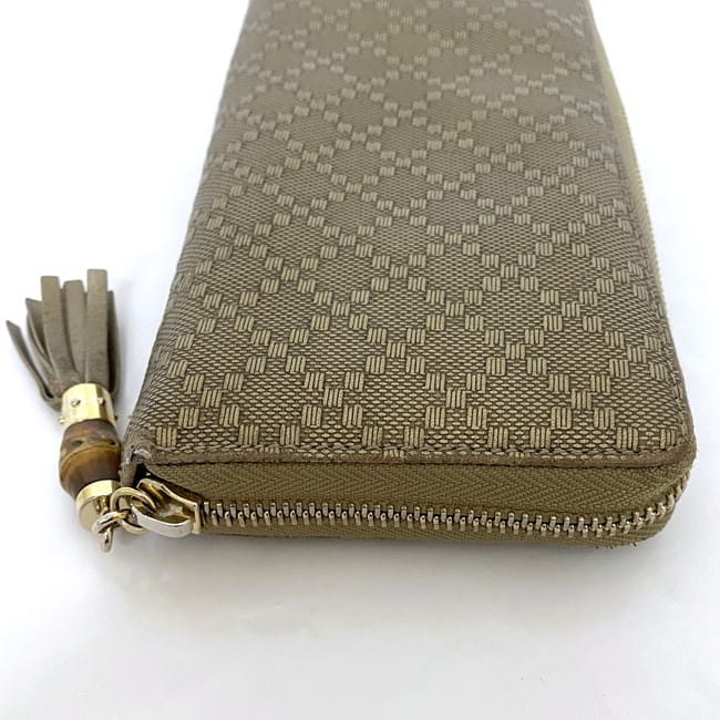【GUCCI】長財布 ディアマンテ グッチ ラウンドファスナー 長財布 ec-22613 ゴールド
