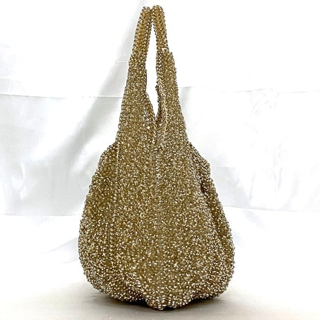 極美品】ANTEPRIMA ゴールド ワイヤーバッグ ハーフムーン ロゴ