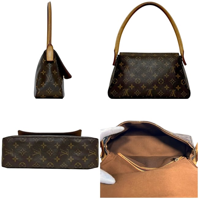 リョウ【美品】ルイヴィトン モノグラム ドーヴィル ハンドバッグ ブラウン ルイ ヴィトン / LOUIS VUITTON モノグラム ドーヴィル ブラウン