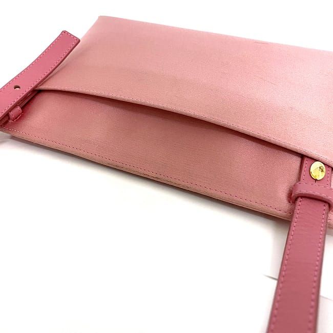 ロエベ Tポーチ ショルダーバッグ ピンク アナグラム 斜め掛け 2way