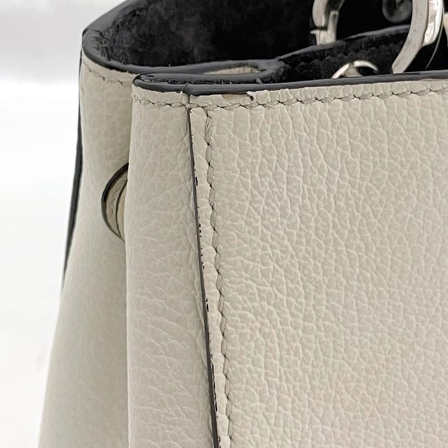 ジミーチュウ 2way バッグ f-23166 ホワイト ヴァレンヌ 美品 レザー