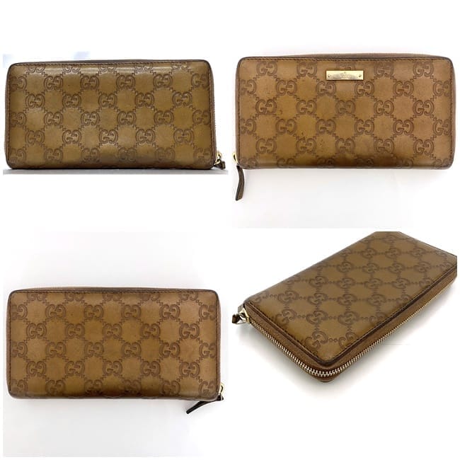 未使用 GUCCI カーフレザー シルバープレート モカ ダークブラウン 42E 楽天市場】【新品】グッチ 長財布 GUCCI カーフスキンレザー〔GG