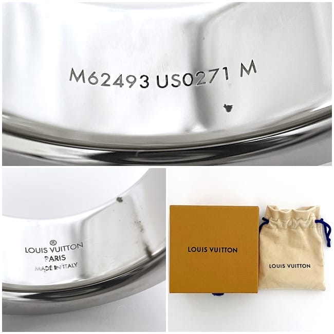 ルイ ヴィトン リング f-23225 シルバー ブラック ダミエカラーズ