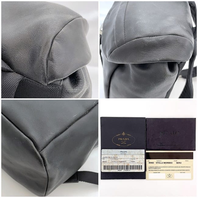 プラダ リュック ec-23461 ブラック NERO VITELLO MORBIDO B9462 美品