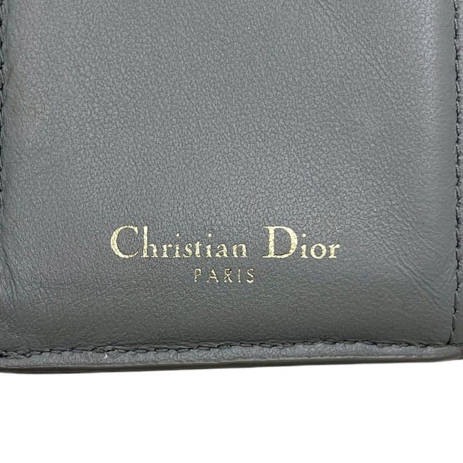 クリスチャン ディオール 三つ折り 財布 ec-24165 グレー 30