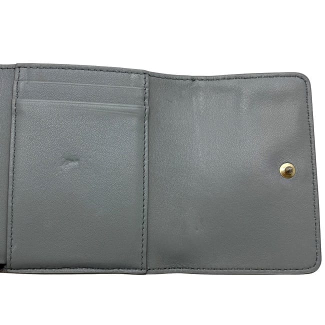 Christian Dior 三つ折り財布 グレー系 Christian Dior ディオール 財布 レディース ブランド 三つ折り