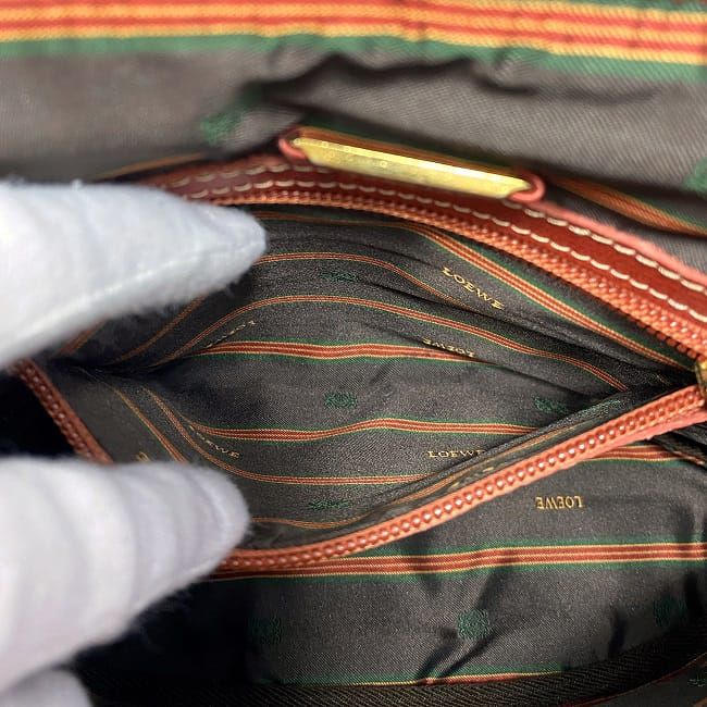 ロエベ バニティバッグ f-21837 レッド ベラスケス ハンドバッグ