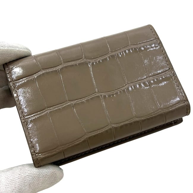 バレンシアガ 三つ折り 財布 ベージュ アワーグラス 600212 美品