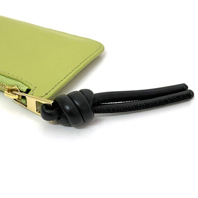 ロエベ コイン カードケース f-21870 ライトグリーン アニス ブラック