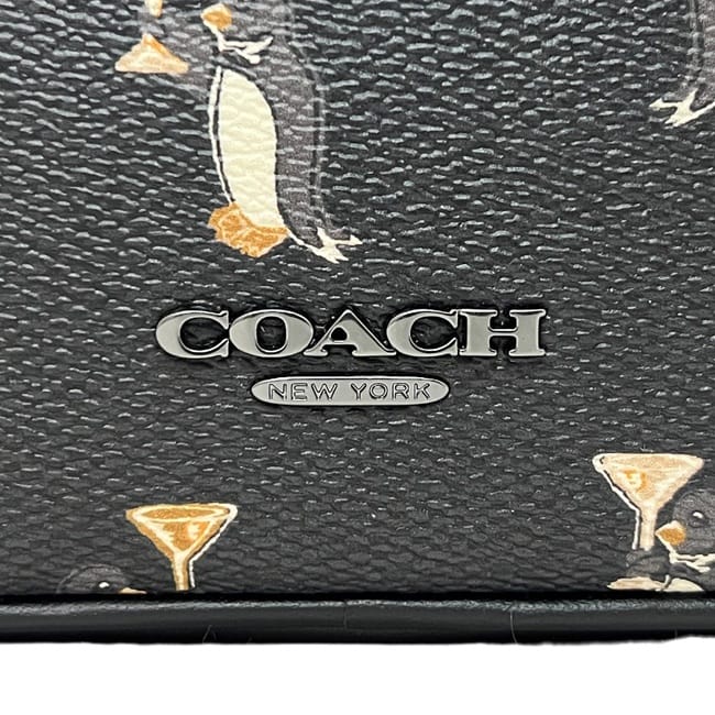 コーチ ショルダーバッグ ブラック CCO65 未使用 美品 PVC レザー S