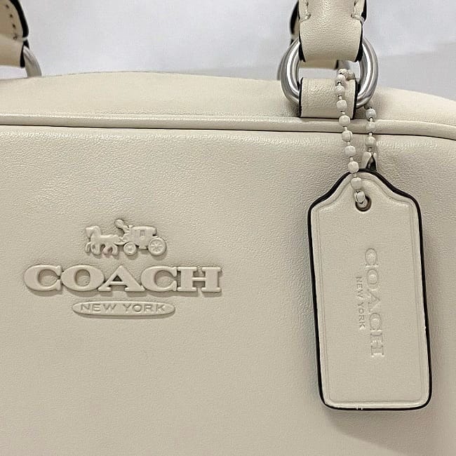 ◆coach/コーチ/ミニエマ/サッチェル/レザーハンドバッグ/ホワイト/白◆ 楽天市場】コーチ ミニエマサッチェルの通販