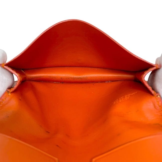 ロエベ 名刺入れ ec-24179 オレンジ リネン アナグラム 9867805 カード  