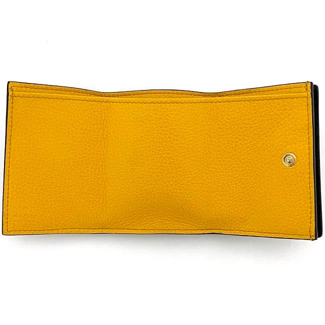 グッチ 三つ折り 財布 f-23293 ブラック 736151 2067 未使用 美品