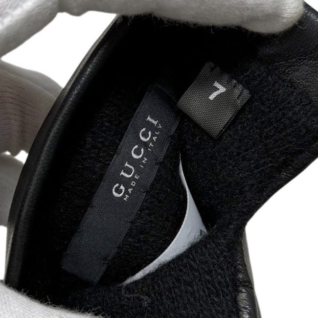 グッチ 手袋 ブラック インターロッキング 200053 B270G 1000 0J 7 未