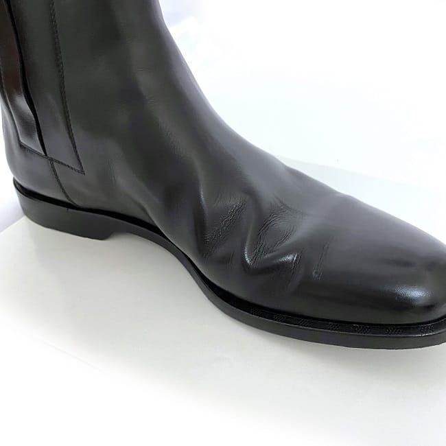 ルイ・ヴィトン サイドゴアブーツ 黒 ルイ ヴィトン サイドゴア ブーツ ブラック 美品 メンズ 25.0cm