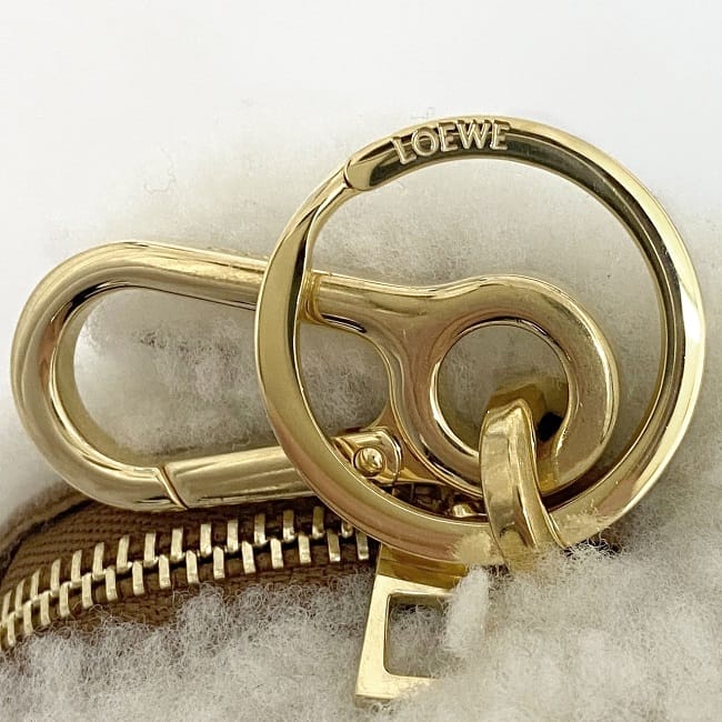 LOEWE✨ヴィンテージ コインケース アナグラム レザー ブラウン 茶 LOEWE ロエベ アナグラム レザー ラウンド コインケース