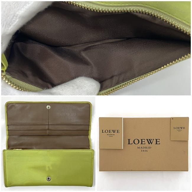 ✨未使用展示品✨　LOEWE 長財布　アナグラム　アマソナ　南京錠　バイカラー ✨未使用展示品✨ LOEWE 長財布 アナグラム アマソナ 南京錠