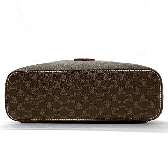 セリーヌ バニティ バッグ f-22609 ブラウン ベージュ マカダム 美品