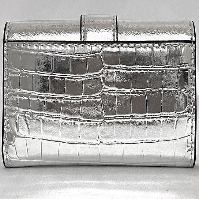 マイケルコース 三つ折り 財布 シルバー メタリック 35H3SNMF6M ec