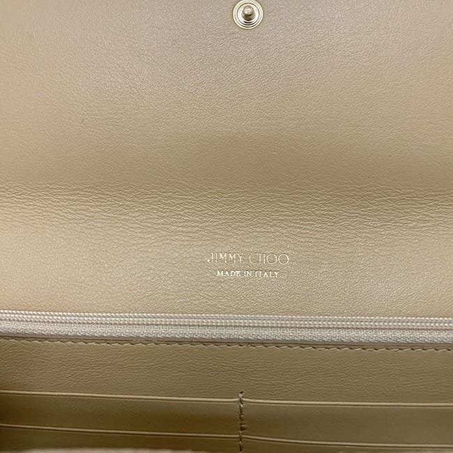 ジミーチュウ クラッチバッグ ec-21720 ゴールド 美品 パイソン レザー