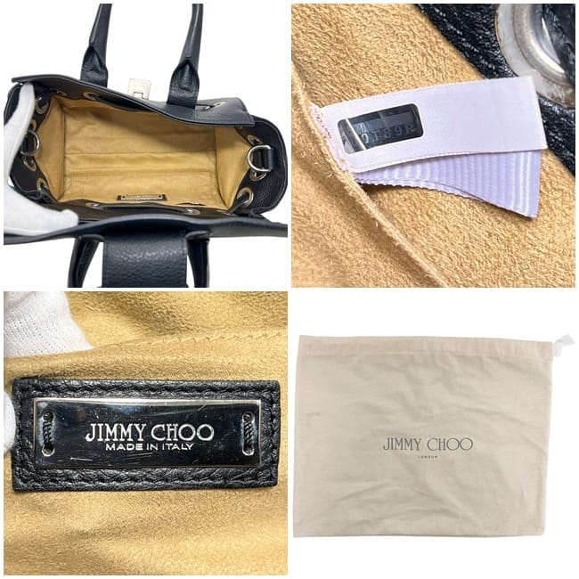 ジミーチュウ 2way バッグ ロザリー ブラック 美品 レザー スエード