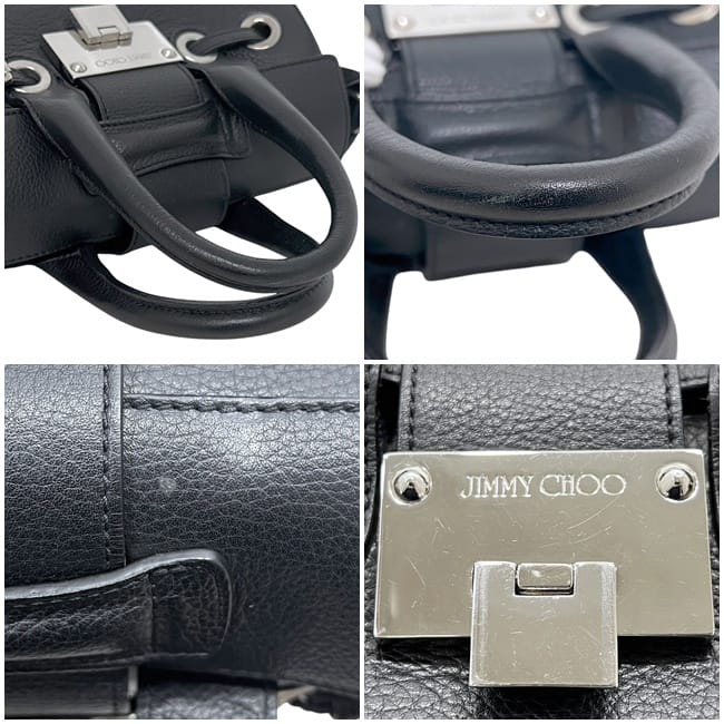 ジミーチュウ 2way バッグ ロザリー ブラック 美品 レザー スエード