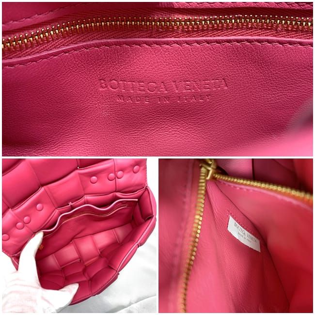 ボッテガ ヴェネタ ショルダーバッグ ザ チェーンカセット ピンク ゴールド マキシイントレ 631421 美品 2way レザー 中古 BOTTEGA VENETA マキシ イントレチャート フラップ 定番 人気 女性 レディース ボッテガ ヴェネタ ショルダーバッグ ザ チェーンカセット ピンク