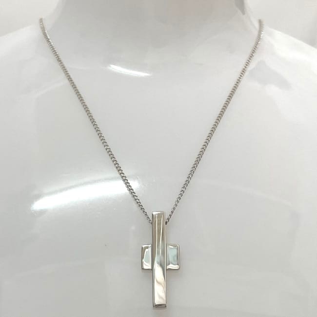 グッチ クロス ネックレス ec-23372 シルバー 新品 仕上げ済み Ag 925