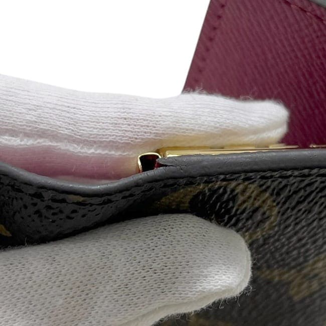 ルイ ヴィトン 4連 キーケース ミュルティクレ4 ブラウン ピンク