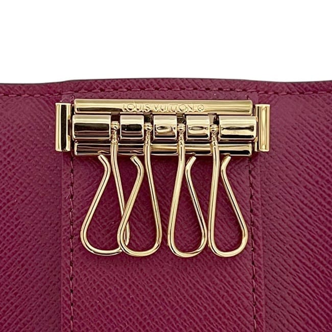 ルイ ヴィトン 4連 キーケース ミュルティクレ4 ブラウン ピンク