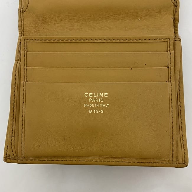 リマ セリーヌ 二つ折り がま口 財布 ec-22717 ブラウン キャメル マカダム