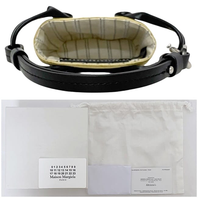 メゾン マルジェラ ミニ カゴ チャーム ec-23806 ベージュ ブラック P01PR 2023 2267 SA1VL0006 P5391 H9678 未使用 美品 ストロー レザー Sランク Maison Margiela キーホルダー バッグチャーム アクセサリー ミニカゴバッグ チャーム ブランド 本物 鑑定済み メゾン マルジェラ ミニ カゴ チャーム ec-23806 ベージュ ブラック