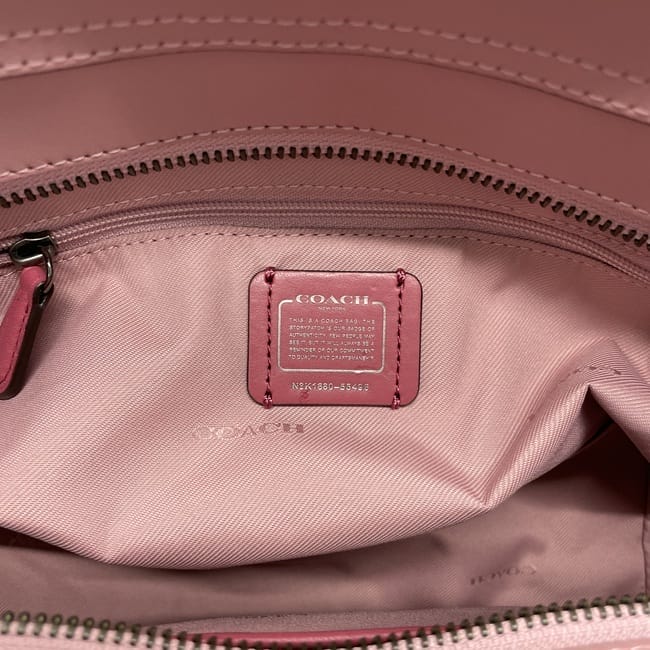 コーチ 2way バッグ スワッガー 27 f-23537 ピンク 55496 美品 レザー