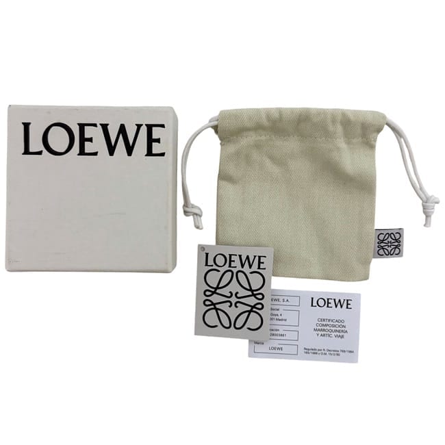 ロエベ ブローチ シルバー アナグラム 111.25.020 美品 メタル 中古