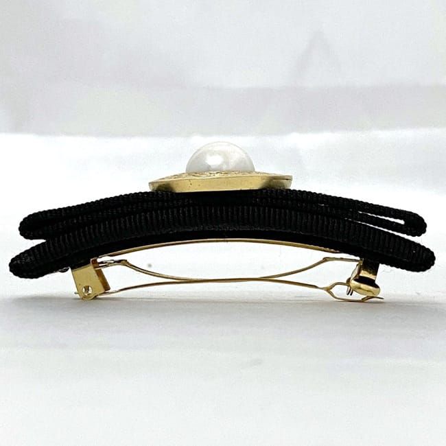 サルヴァトーレ フェラガモ バレッタ ec-22109 ブラック ゴールド