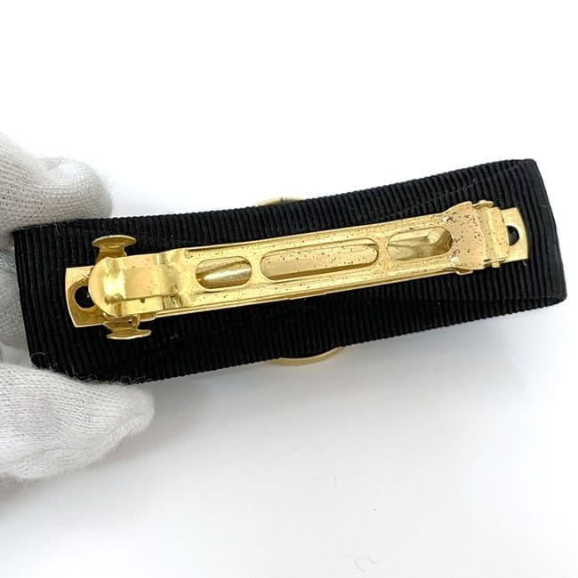 サルヴァトーレ フェラガモ バレッタ ec-22109 ブラック ゴールド