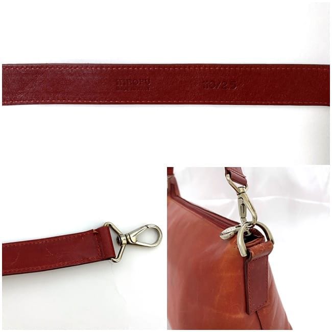 ヒロフ 2way バッグ レッド ショルダーバッグ レザー 中古