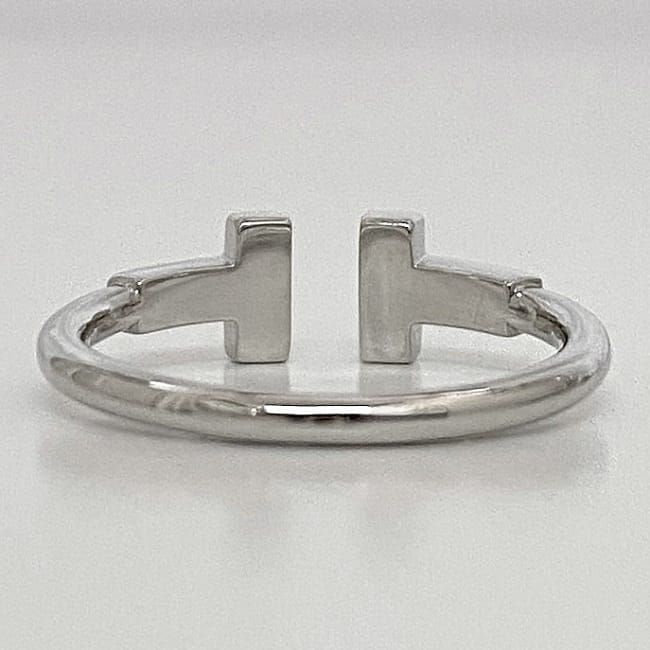 ティファニー Tワイヤー ダイヤ リング ホワイトゴールド WG f-20643